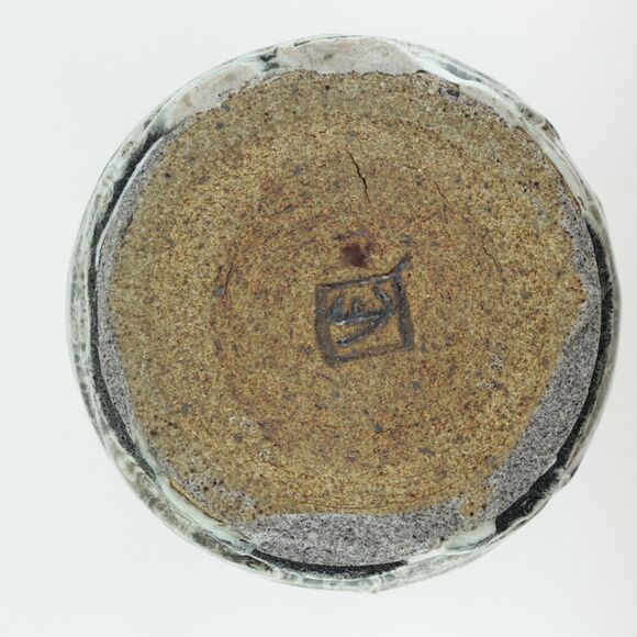 Studio Pottery Heavy Vase with Artist Marking - Picture 6 of 6